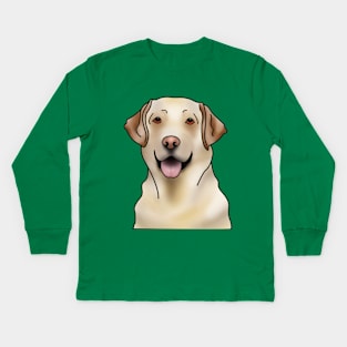 Labrador Retriever Dog Portrait Kids Long Sleeve T-Shirt